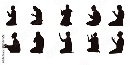 Islam Praying Silhouette