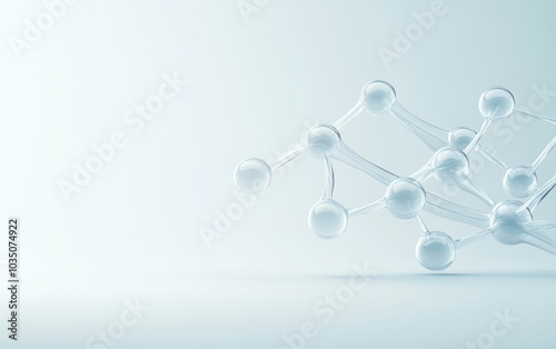 A demonstration of structural relationships and interactions between molecules in the microcosmic world
