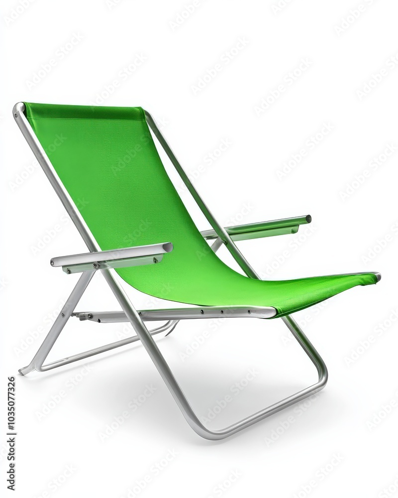 Lawn Chair. Object of Leisure for Relaxation and Beach Chair Furniture Lawn Chair. Object of Leisure for Relaxation and Beach Chair Furniture