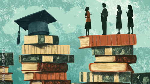A thought-provoking graphic emphasizing the need for affordable higher education.
