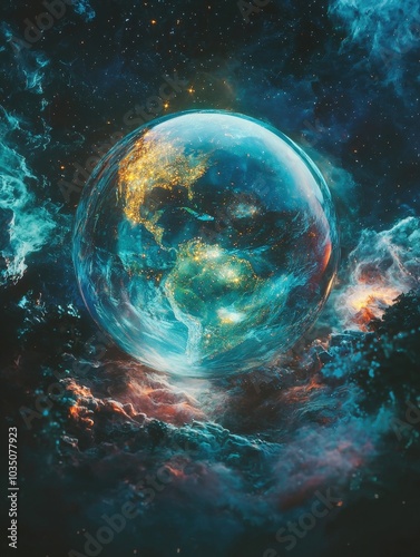 Captivating Celestial Orb A Visionary Glimpse into the Cosmic Realm