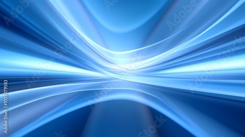 Digital Technology Blue and White Gradient Poster PPT Background