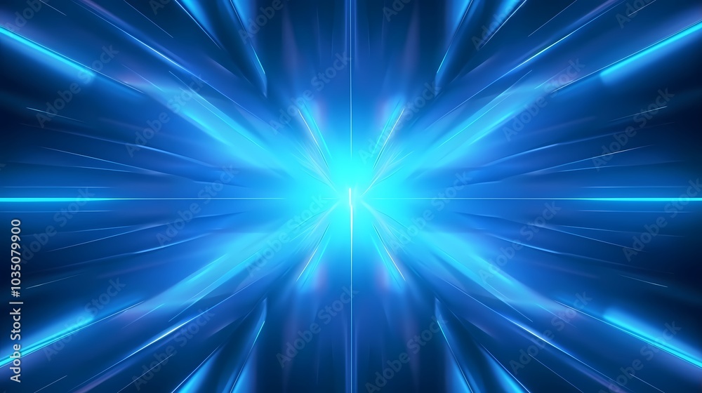 Fototapeta premium Digital Technology Blue and White Gradient Poster PPT Background