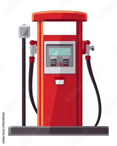 PNG Machine pump red white background.