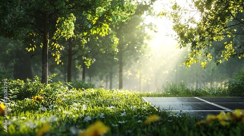 Bright summer day in the woods