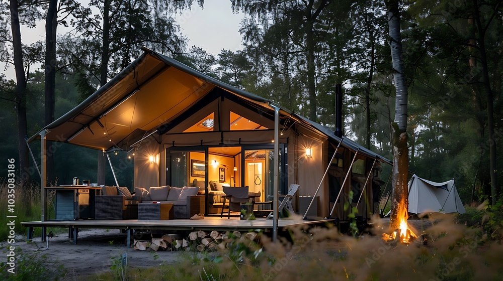 A stylish camper complex near with wildlife A stylish camper complex near with wildlife