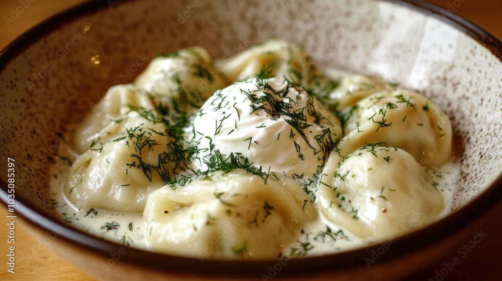 Dumplings with Dill. Dumplings with Dill.