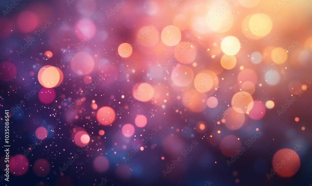 Blurred background with pink and gold bokeh. Blurred background with pink and gold bokeh.
