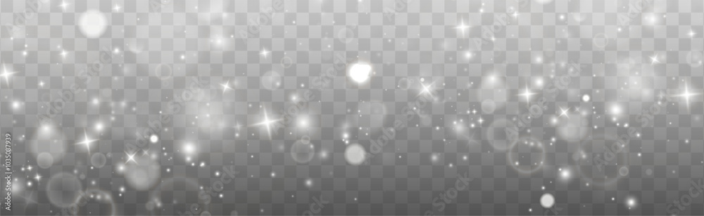 Bokeh light lights effect background. White png dust light. Christmas background of shining dust Christmas glowing light bokeh confetti and spark overlay texture for your design. Bokeh light lights effect background. White png dust light. Christmas background of shining dust Christmas glowing light bokeh confetti and spark overlay texture for your design.