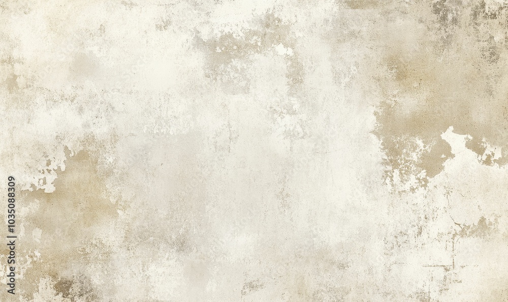 Fototapeta premium White and beige textured wall.