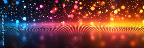 Wallpaper Mural An abstract pixel pattern with soft circular gradients, blending colors seamlessly into a radiant design, Torontodigital.ca