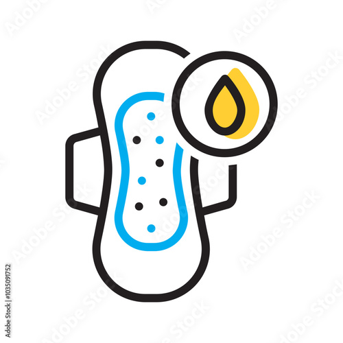 Vector multicolor icon for Sanitary