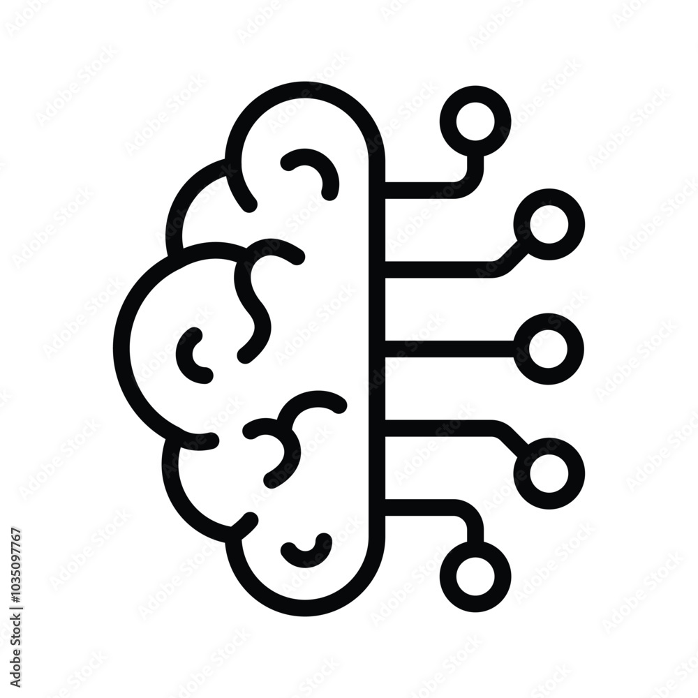 Neural network vector design in modern style Neural network vector design in modern style