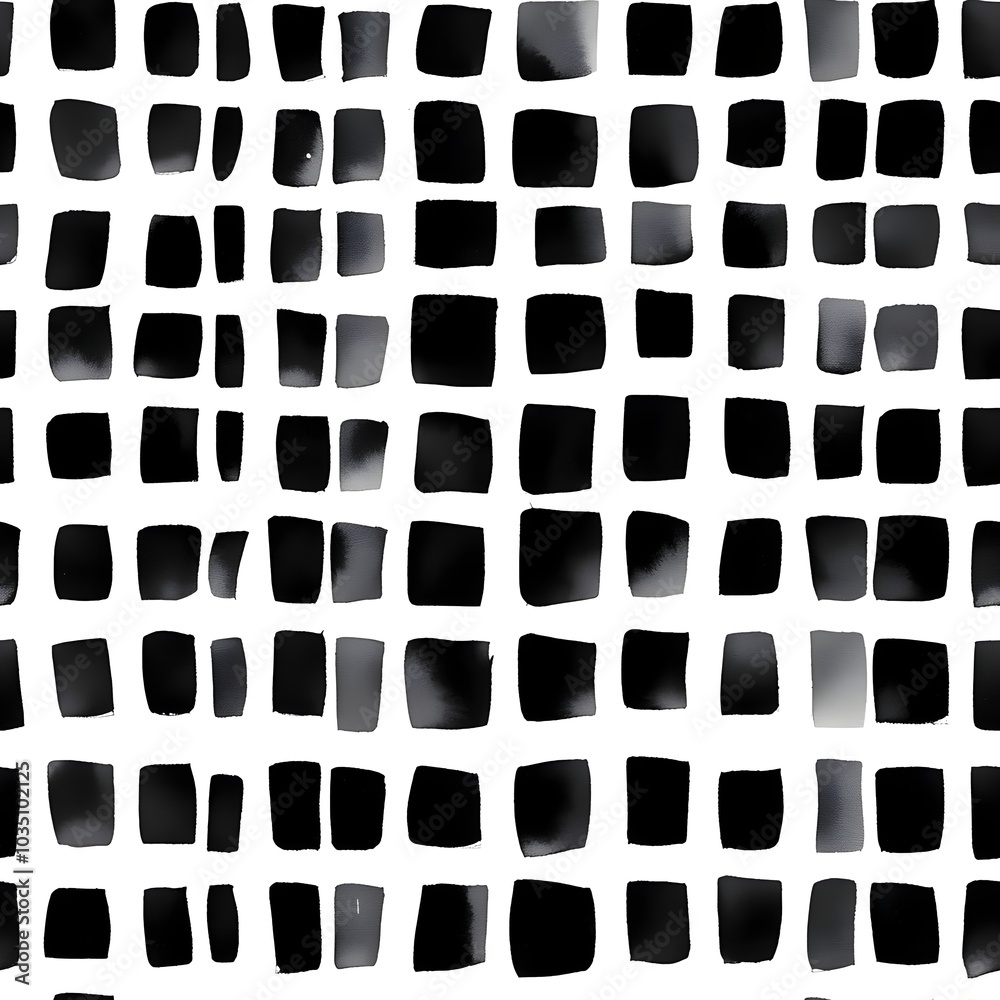 Minimalist Geometric Abstract Pattern in Black and White Minimalist Geometric Abstract Pattern in Black and White