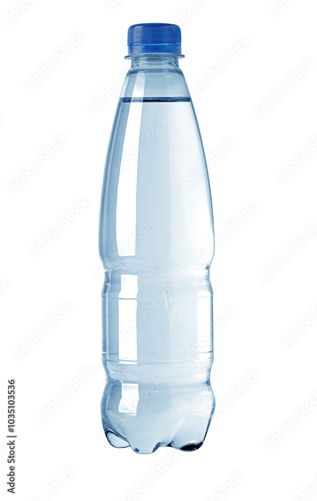 Fototapeta premium Water plastic bottle isolated