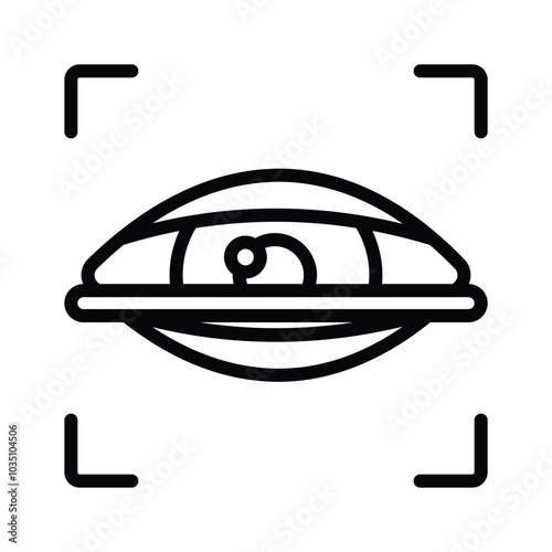 Iris recognition vector design in editale style