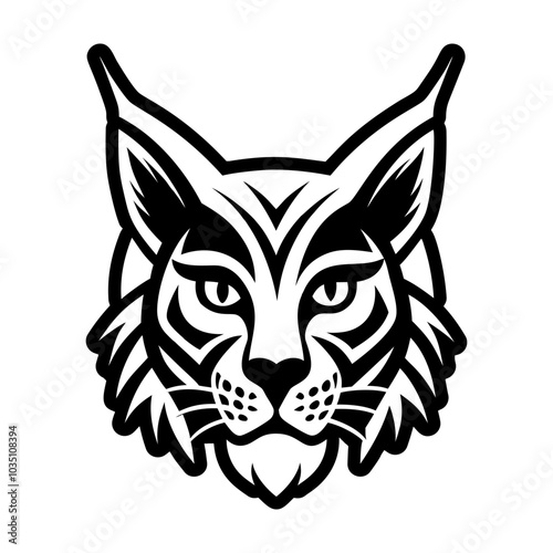 Lion icon in glyph style 