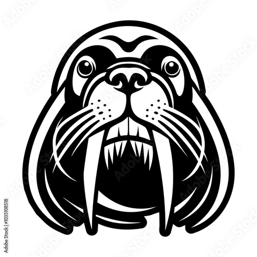 A glyph icon of seal pup 
