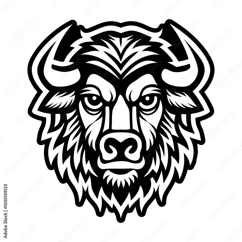 Bison icon in glyph style Bison icon in glyph style