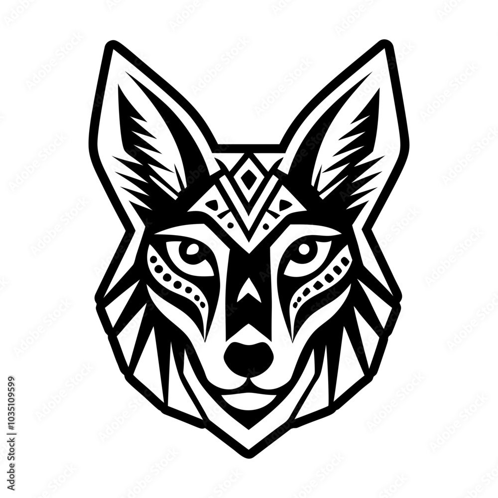 Dhole icon in glyph style Dhole icon in glyph style