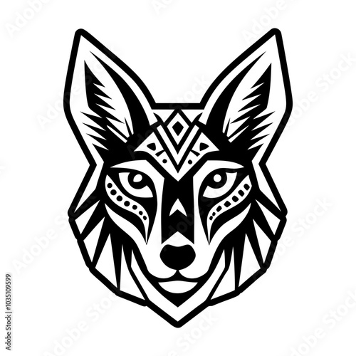 Dhole icon in glyph style 