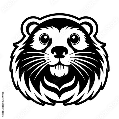 Lemming icon in glyph style 