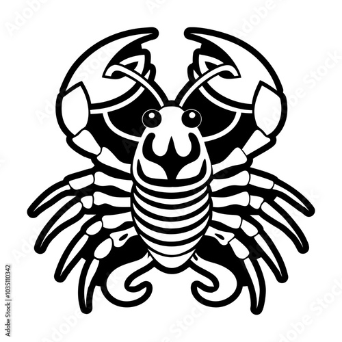 Yabby icon in glyph style 