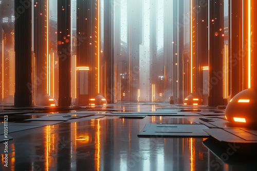 Neon Metropolis, Cyberpunk Cityscape