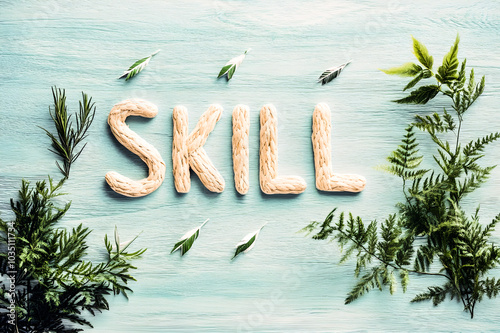 SKILL, Empowering Personal Development with Upward Arrows Representing Growth and Mastery photo