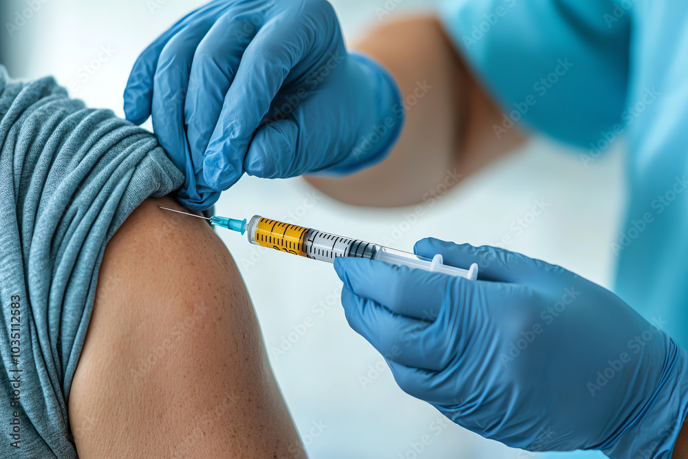 Vaccination process in a clinical setting Vaccination process in a clinical setting