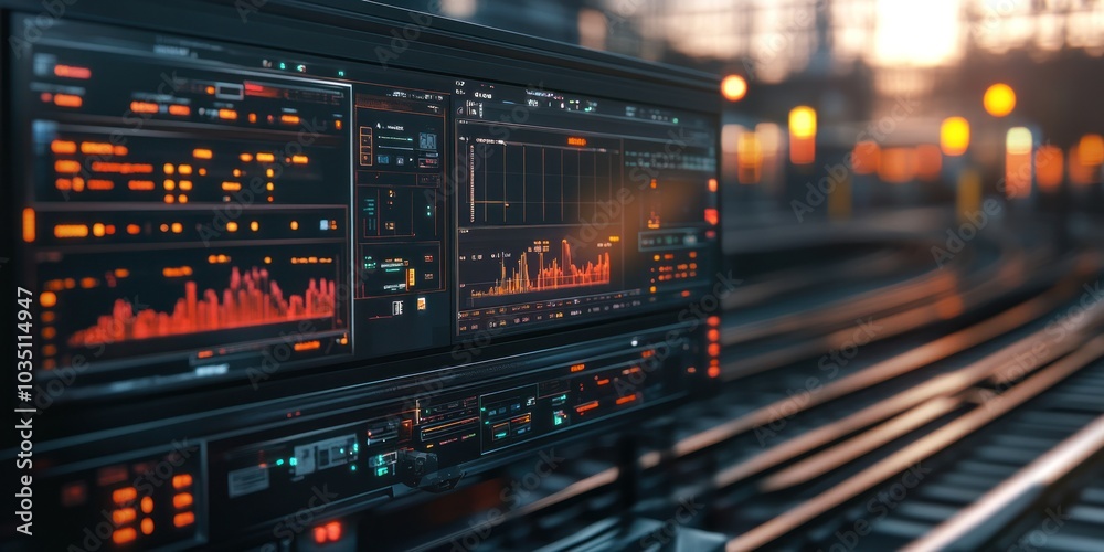 AI-powered control panel for managing electric railway transport AI-powered control panel for managing electric railway transport