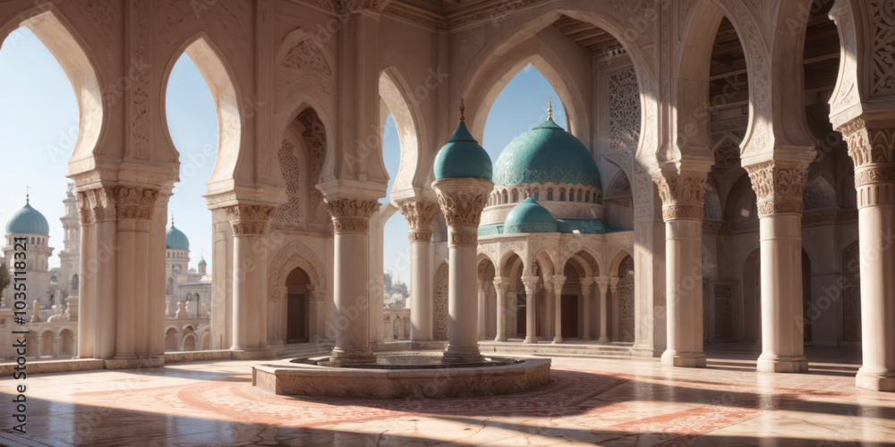 Fototapeta premium Captivating Interior of the Blue Mosque5