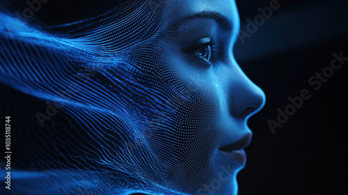 Profile of a Virtual Human in a Digital Matrix of Light
