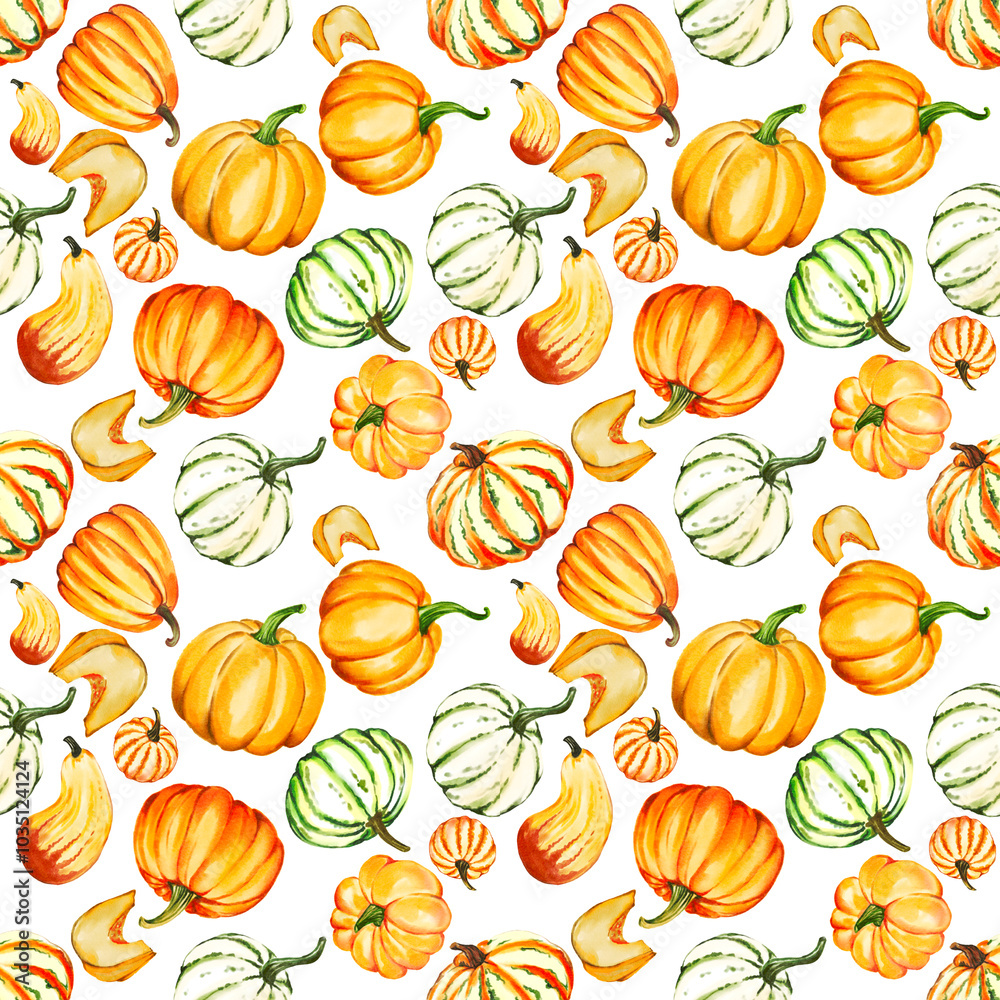 seamless pattern with pumpkin seamless pattern with pumpkin