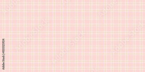 Multi check texture seamless, teenage pattern fabric textile. Regular tartan background plaid vector in light and sea shell colors.