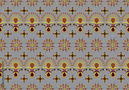seamless damask flora pattern design for fabric curtain wallpaper mattresses carpet floor bed sheet bolster pillow blanket ceramic tile background carpet floor wrapping ornament