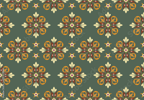 seamless damask flora pattern design for fabric curtain wallpaper mattresses carpet floor bed sheet bolster pillow blanket ceramic tile background carpet floor wrapping ornament
