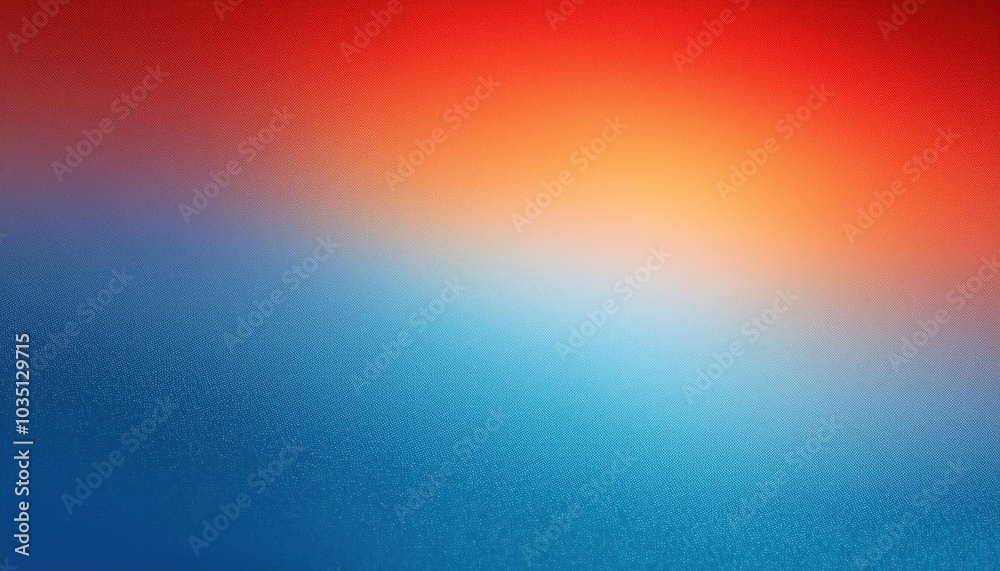 Obraz premium Dynamic Gradient Texture. Bold Blue to Fiery Red Color Blend with Subtle Grainy Effect, Perfect for Modern Digital Designs, Eye Catching Posters, Marketing Banners, or Presentation Backgrounds Copy 