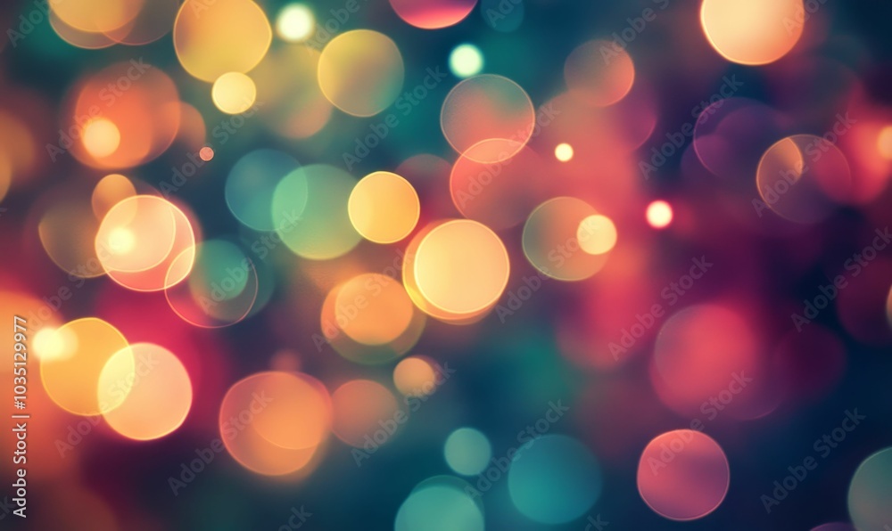 Blurred colourful lights on dark background. Blurred colourful lights on dark background.