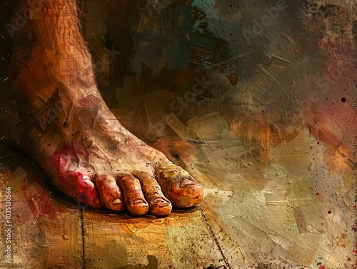 Footprint of Pain: A Close-Up Study of Human Suffering