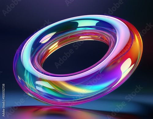 Glow effect. Ribbon flare. Abstract rotational border lines. Power energy. LED glare tape. Luminous sci-fi. Shining neon lights cosmic abstract frame. Magic design round frame. Swirl trail effect.