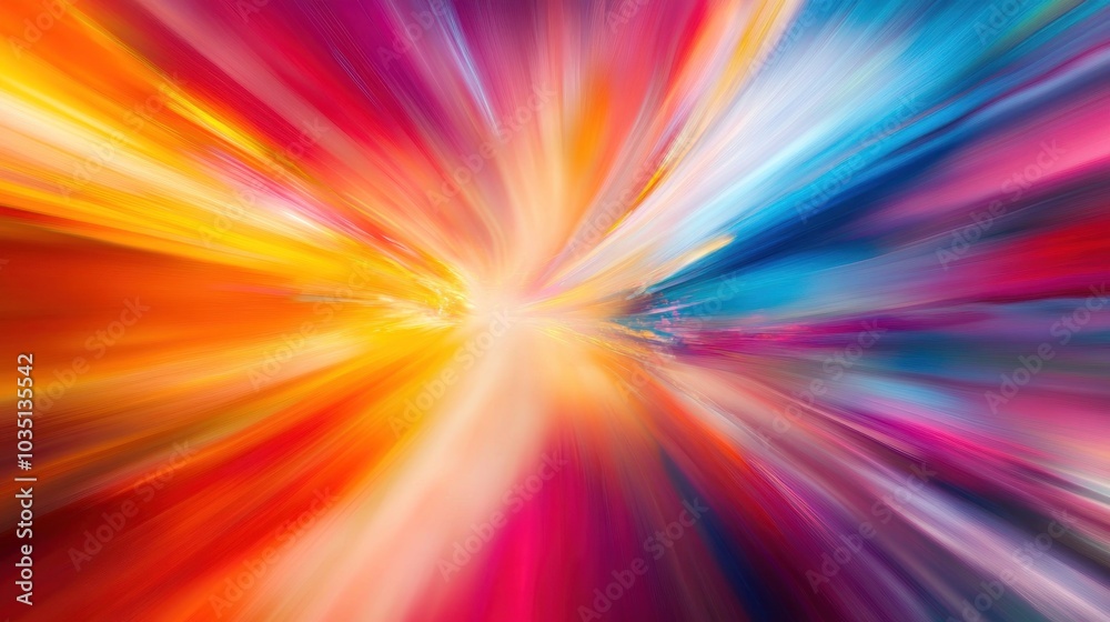 Obraz premium Abstract Colorful Burst