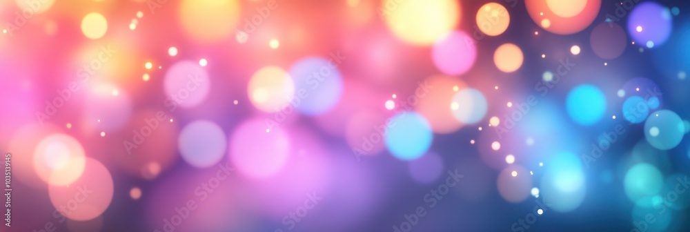 Fototapeta premium A vibrant and high-energy background featuring colorful neon lights and a dynamic abstract bokeh effect
