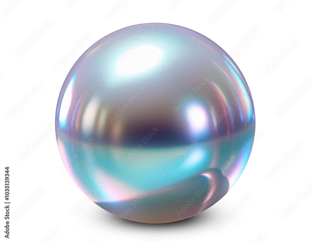 Close-Up Illustration of a Lustrous Pearl with Smooth Surface and Subtle Iridescence Close-Up Illustration of a Lustrous Pearl with Smooth Surface and Subtle Iridescence
