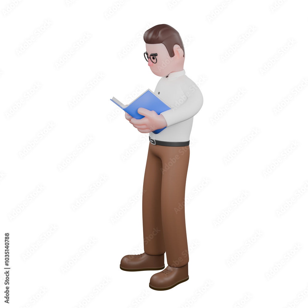 3D Social Expert Sociologist. A male sociologist is standing while reading a book. Social Research Model 3D Social Expert Sociologist. A male sociologist is standing while reading a book. Social Research Model