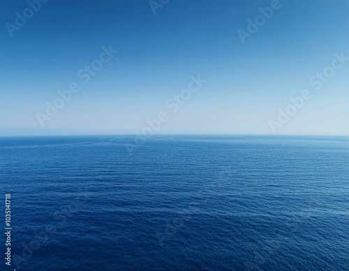 Wallpaper Mural Serene ocean horizon with clear sky Torontodigital.ca