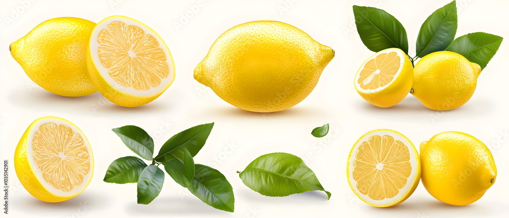 Lemon Slices: Fresh, zesty lemon slices arranged in a vibrant pattern, capturing the essence of summer and citrusy goodness. Lemon Slices: Fresh, zesty lemon slices arranged in a vibrant pattern, capturing the essence of summer and citrusy goodness.