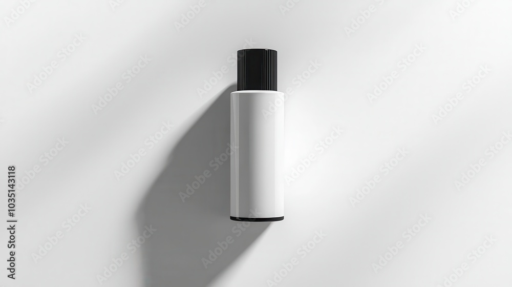 Minimalist Bottle on White Background for Product Display Minimalist Bottle on White Background for Product Display