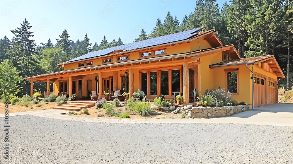 Sleek and Sustainable An Energy Efficient Home with Innovative Solar Panels and Insulated Windows This modern Sleek and Sustainable An Energy Efficient Home with Innovative Solar Panels and Insulated Windows This modern