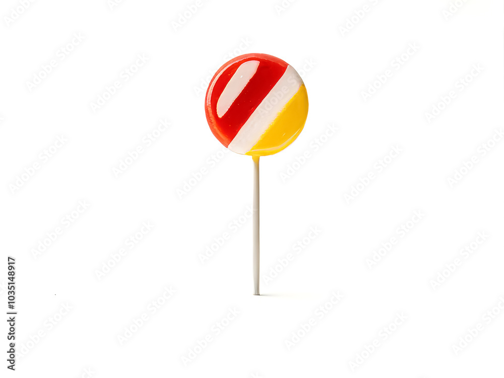 Studio photo of a lollipop on a white background Studio photo of a lollipop on a white background